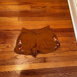 Sezane carmen shorts in ochre